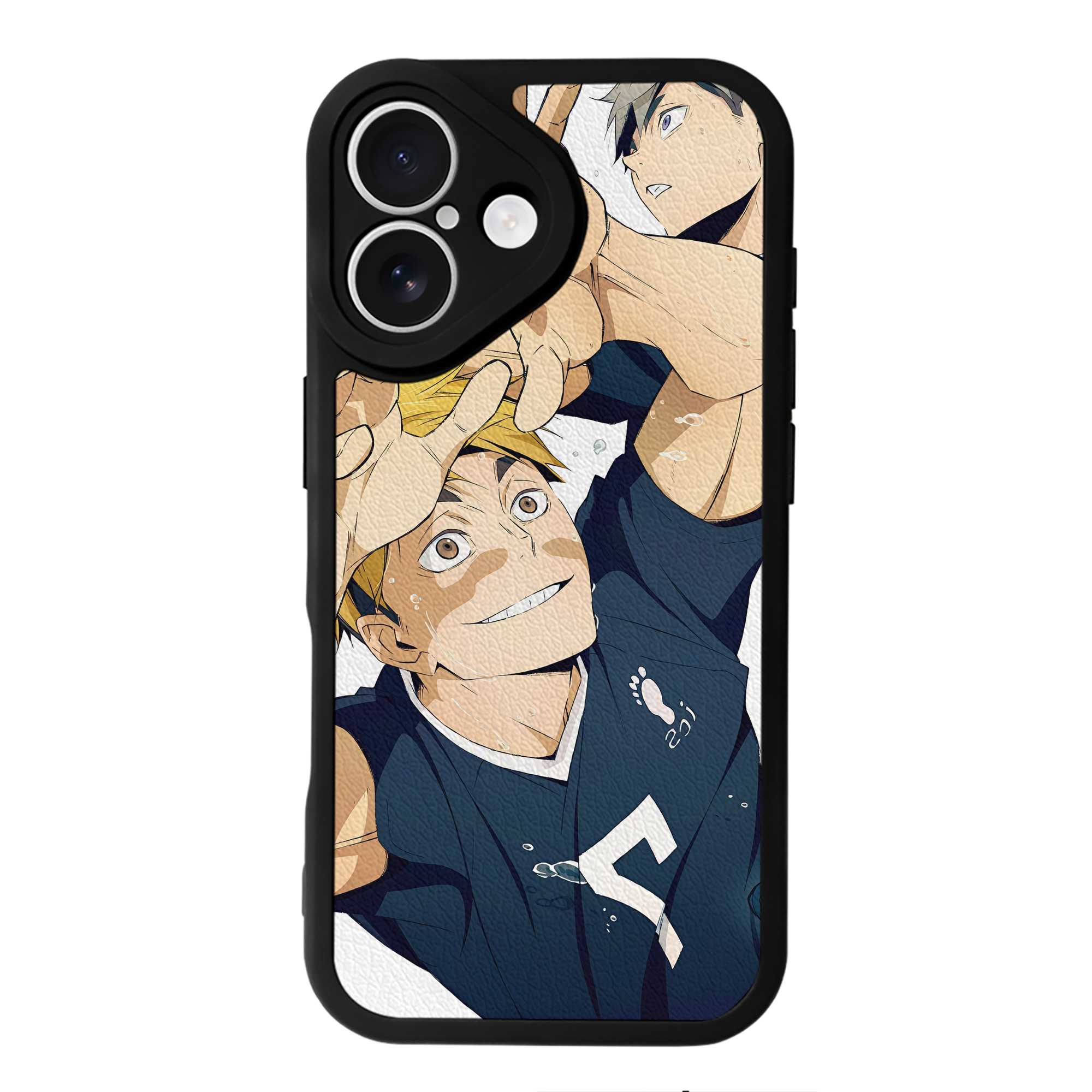 （画像用） ハイキュー!! Haikyu!! 【iPhone 16シリーズ対応】シリコンスマホケース（レザー調） 材質：シリコン